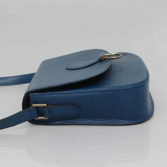 LOUIS VUITTON Epi Saint Cloud GM Shoulder Bag Toledo Blue M52195 LV Auth gh570 - Picture 3 of 16